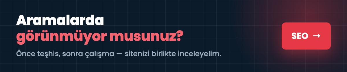 Sitenizi aramalarda görünür hale getirelim — SEO hizmeti.