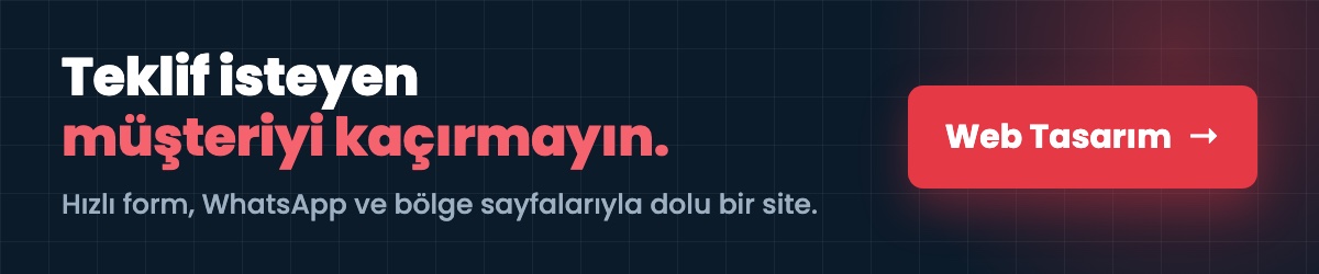 Nakliyat firması web sitesi — teklif getiren bir site kuralım.