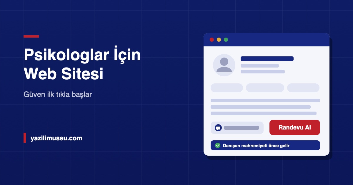 Psikologlar İçin Web Sitesi Neden Önemli? Güven İlk Tıkla Başlar