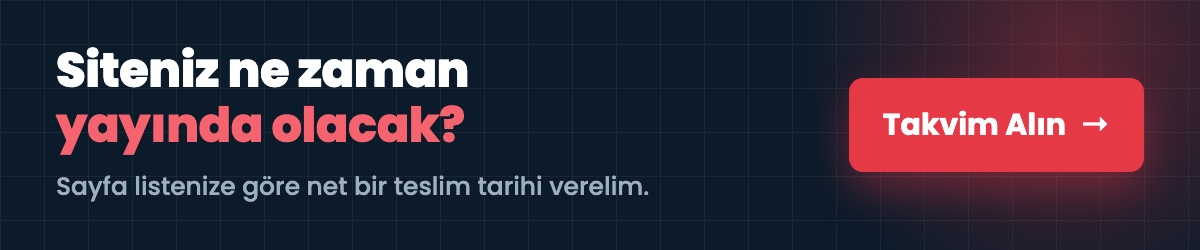 Web sitenizi planlı bir takvimle teslim alın — web sitesi tasarım hizmeti.