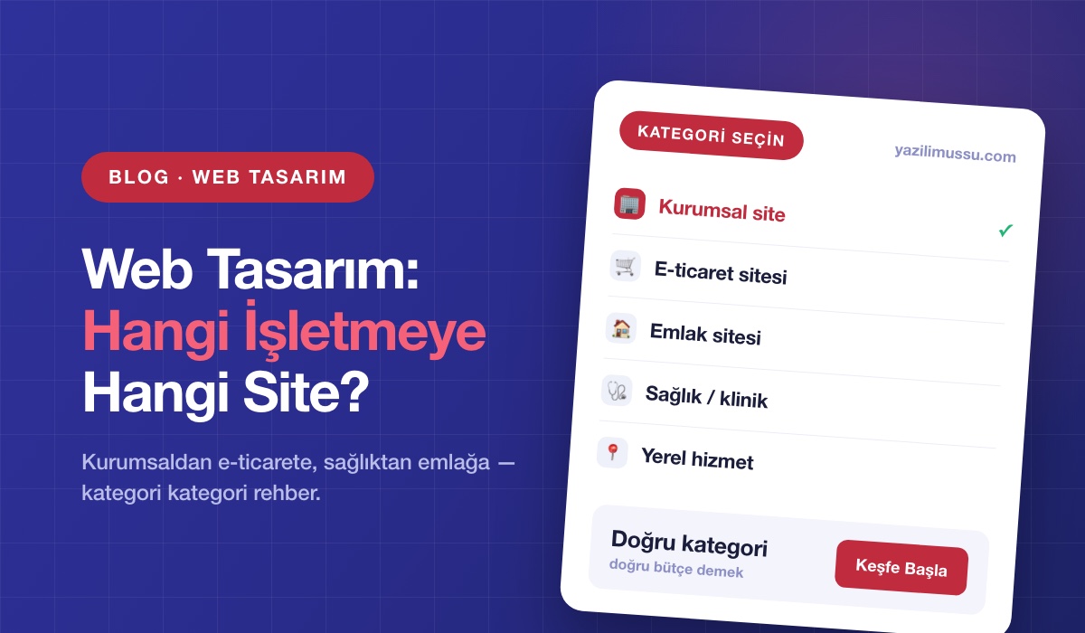 Web Tasarım: Hangi İşletmeye Hangi Web Sitesi?