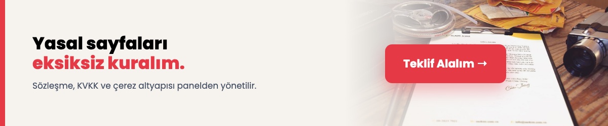 Yasal sayfaları eksiksiz kuralım — e-ticaret sitesi paketi.