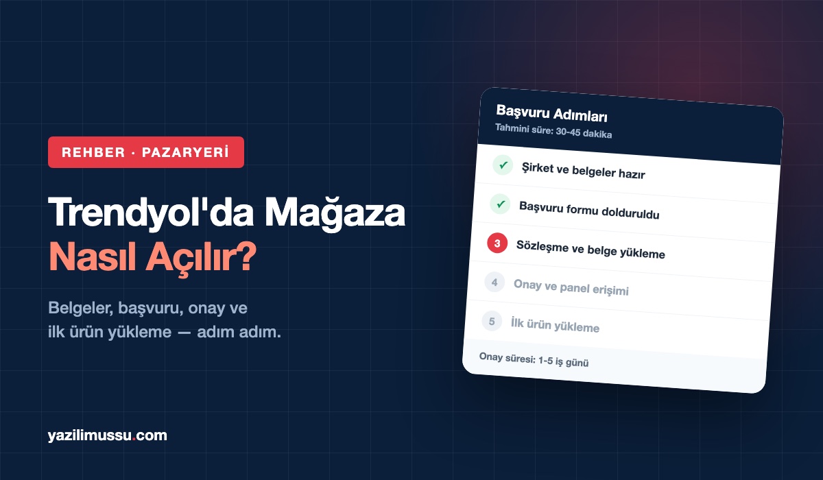 Trendyol'da Mağaza Nasıl Açılır? Adım Adım Başvuru Rehberi